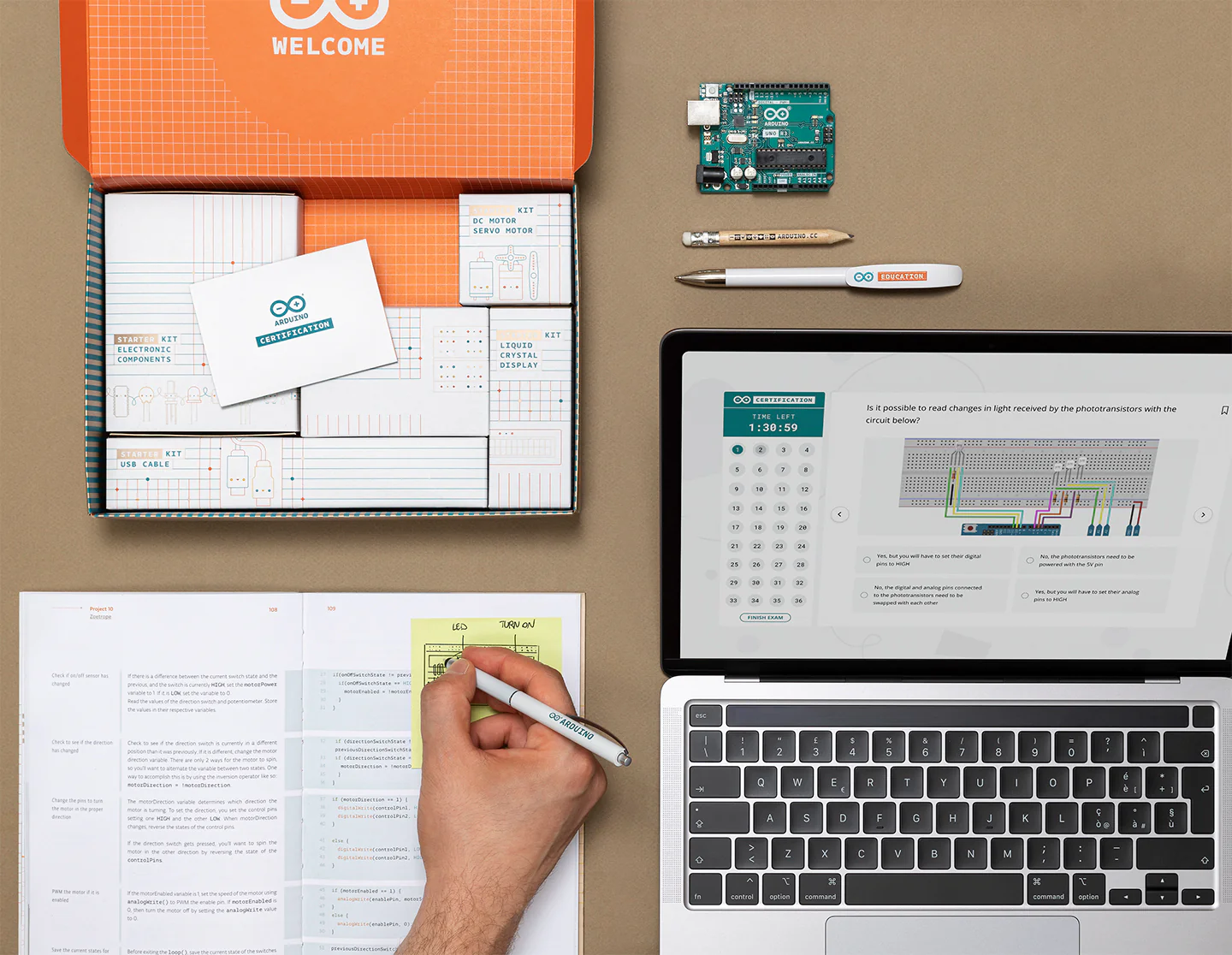 Arduino Certification Bundle | Стартов комплект и Изпит
